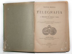 MANUAL MILITAR DE TELEGRAFÍA, 1896